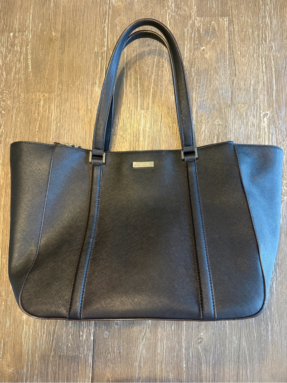 Kate Spade Newbury Lane Dally Black Saffiano Leather Tote